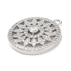 Латунные микро проложить кубического циркония подвески&nbsp;KK-L229-074P