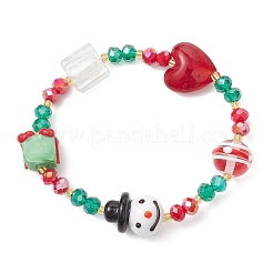 Гальванических стеклянные бисером браслеты простирания BJEW-MZ00195