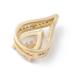 Реечное покрытие латунь микро паве кубический цирконий слайд подвески KK-E003-20G-03