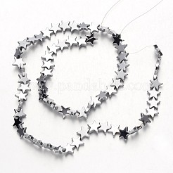 Гальванизировать немагнитных синтетический гематит нитей бисера G-F300-24C-01