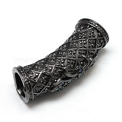 Стойки обшивки латунь микро проложить кубического циркония бусы ZIRC-S052-002B