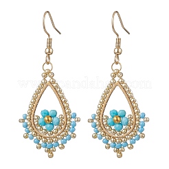 4 пара серег-капель из нержавеющей стали 201&nbsp;EJEW-MZ00643