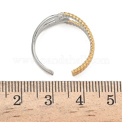 Открытые кольца манжеты из нержавеющей стали 304 RJEW-Z121-02GP-09