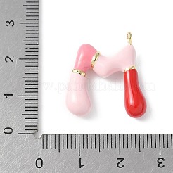 Латунь эмаль подвески KK-E093-03G-M-02