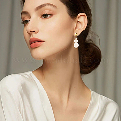 80 шт. бусины из натурального белого лунного камня&nbsp;G-SP0001-33