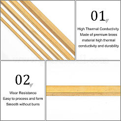 5шт 5 латунных палочки для поделок&nbsp;KK-BC0007-93