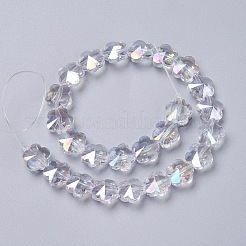 Стеклянные бусины с гальваническим покрытием &nbsp;EGLA-J148-A-AB01