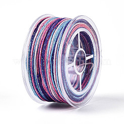 27 м сегментно окрашенные круглые полиэфирные витые шнуры&nbsp;OCOR-N009-02A-13