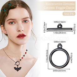 5 шт. биокерамические циркониевые керамические застежки-тоглы&nbsp;FIND-BBC0003-68A-02