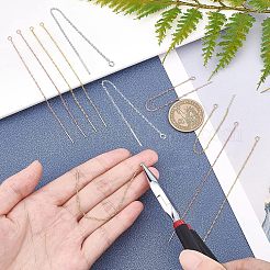 9 пара двухцветных латунных сережек-гвоздиков&nbsp;KK-UN0001-06