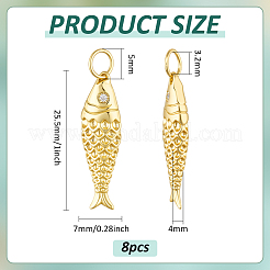 8шт латунные подвески&nbsp;KK-BC0014-92G