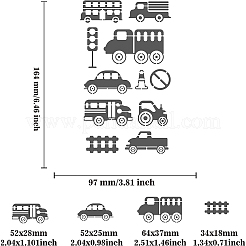 Трафареты для штампов из нержавеющей стали DIY-WH0242-218
