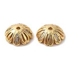 Латунь микро проложить кубический цирконий шарик KK-E068-VF839-2