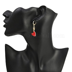 5 пара серег-колец с кисточками из цинкового сплава и эмали&nbsp;EJEW-JE06590