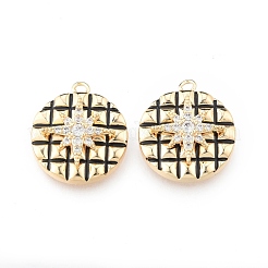 Подвески из латуни с прозрачным фианитом KK-N232-514