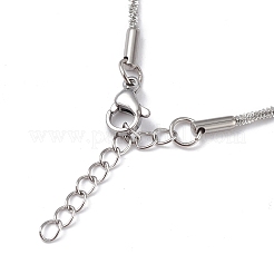 Браслет-цепочка из костяной веревки из нержавеющей стали 304&nbsp;LS-BJEW-I311-01A-P