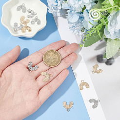 12шт 2 цвета латунные подвески&nbsp;KK-AR0003-41