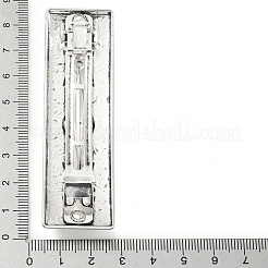 Прямоугольные заколки для волос из сплава с узором фаз луны PHAR-G011-01AS