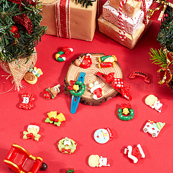 Рождественские кабошоны из непрозрачной смолы для декодирования RESI-SP0001-03