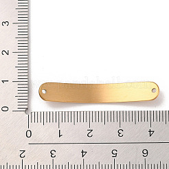 Шармы-подвески из нержавеющей стали 304 с изогнутым прямоугольным ворсом&nbsp;LS-STAS-R222-03G