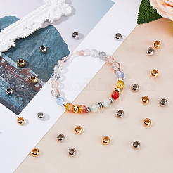 50 шт. 2 цвета 304 нержавеющая сталь европейские бусины STAS-DC0015-63