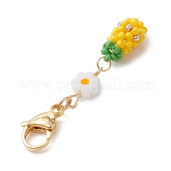 5 шт. стеклянные бисерные украшения в виде фруктов&nbsp;HJEW-MZ00151