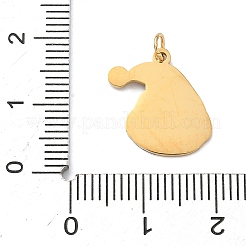 Подвески из нержавеющей стали 304 с эмалью на рождественскую тематику&nbsp;STAS-Z164-01G-03