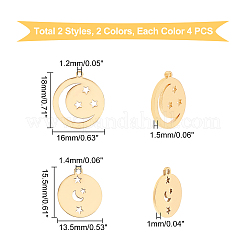 16 шт. 4 подвески из нержавеющей стали 201&nbsp;STAS-DC0006-14