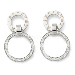 Серьги-гвоздики из полимерной глины и нержавеющей стали 304&nbsp;EJEW-V004-04P