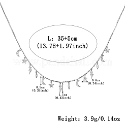 925 серебряное ожерелье с микропаве из прозрачных кубических цирконий AY0124-2