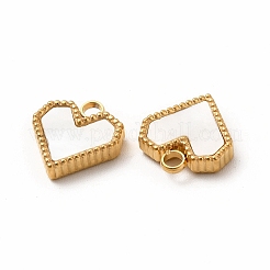 Подвески в форме сердца из нержавеющей стали 304 с вакуумным покрытием pvd&nbsp;STAS-A076-07G