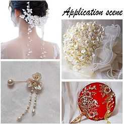 120 шт. 6 стильных колпачка для бусин из АБС-пластика с имитацией жемчуга OACR-NB0001-41