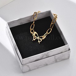 Браслеты с подвесками из нержавеющей стали 304&nbsp;LS-BJEW-F487-02G