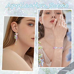 Наборы для изготовления браслетов из круглых стеклянных бусин своими руками&nbsp;DIY-SP0003-50