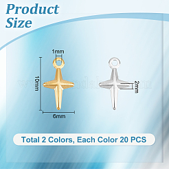 40шт 2 цвета латунные подвески KK-UN0001-59