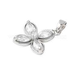 Латунные микро проложить кубического циркония подвески KK-D357-14B-P