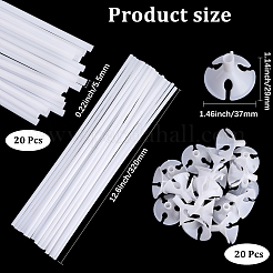 Набор из пластиковых шариков и колпачков&nbsp;DIY-WH20007-247