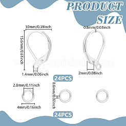 Латунная фурнитура Leverback для серег&nbsp;KK-UN0005-05