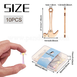 10 шт. подвески из нержавеющей стали 304 двух цветов&nbsp;FIND-BY0001-03