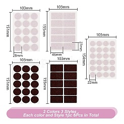 6 комплект 6-х стилевых войлочных мебельных накладок&nbsp;AJEW-BC0007-89