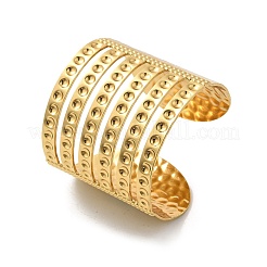 Браслеты-манжеты из нержавеющей стали 304 для женщин&nbsp;BJEW-Z096-06G