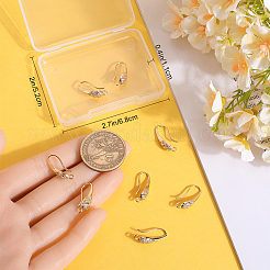 5 пара латунных заушников с микропаве из кубического циркония KK-BBC0014-85