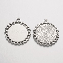 Сеттинги для кулона ( кабошона ) тибетского стиля TIBE-21668-P-RS