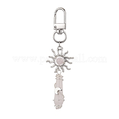 Подвеска-пуля из натурального розового кварца&nbsp;HJEW-JM03104-05