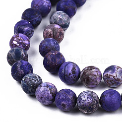 Бусы из натуральной американской бирюзы G-S373-005A-6mm