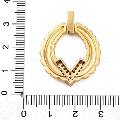 Латунные микро проложить кубического циркония подвески&nbsp;KK-V009-19G