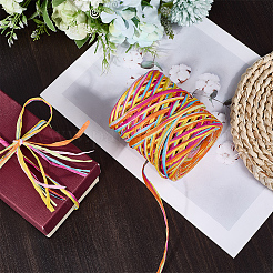 6 цвет шнуров из рафиевой бумаги OCOR-WH0063-110A