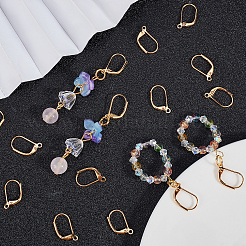 50 шт. латунные серьги с защелкой&nbsp;KK-CN0001-40