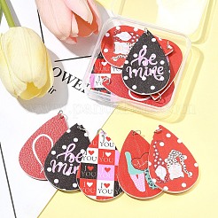 10 шт. 5 цвета искусственная кожа большие подвески FIND-FS0003-75