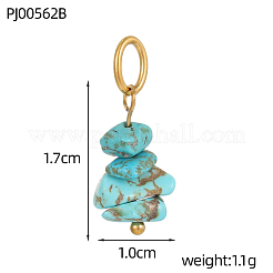 Подвески из смешанных натуральных и синтетических драгоценных камней&nbsp;G-OY009-80G